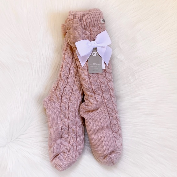 UGG Accessories - UGG Glittering Fleece Lined Cozy Socks With Bows
